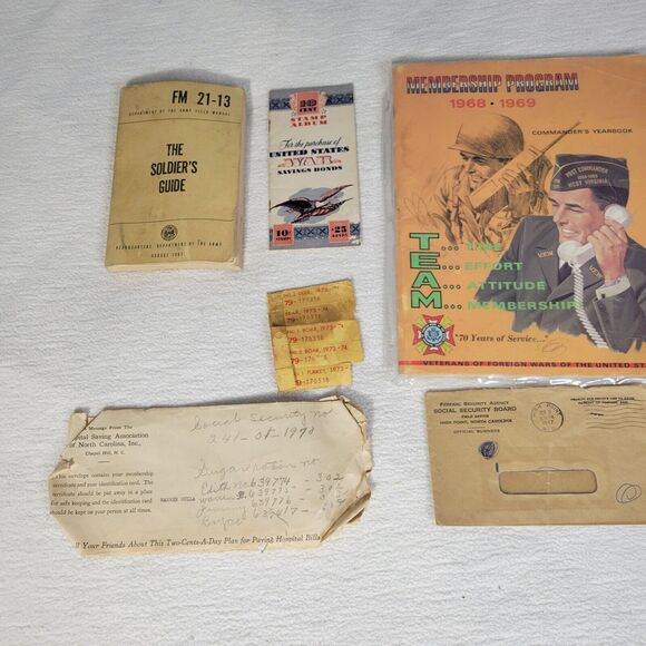 Vintage Stamp Book World War 2 WW2 Military USA United States Commanders Book - Picture 4 of 10